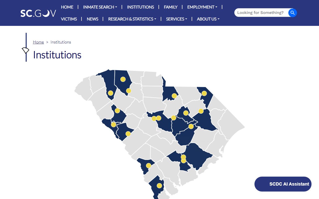 Lee Correctional Institution SCDC listing for Lee County state prison inmate lookup